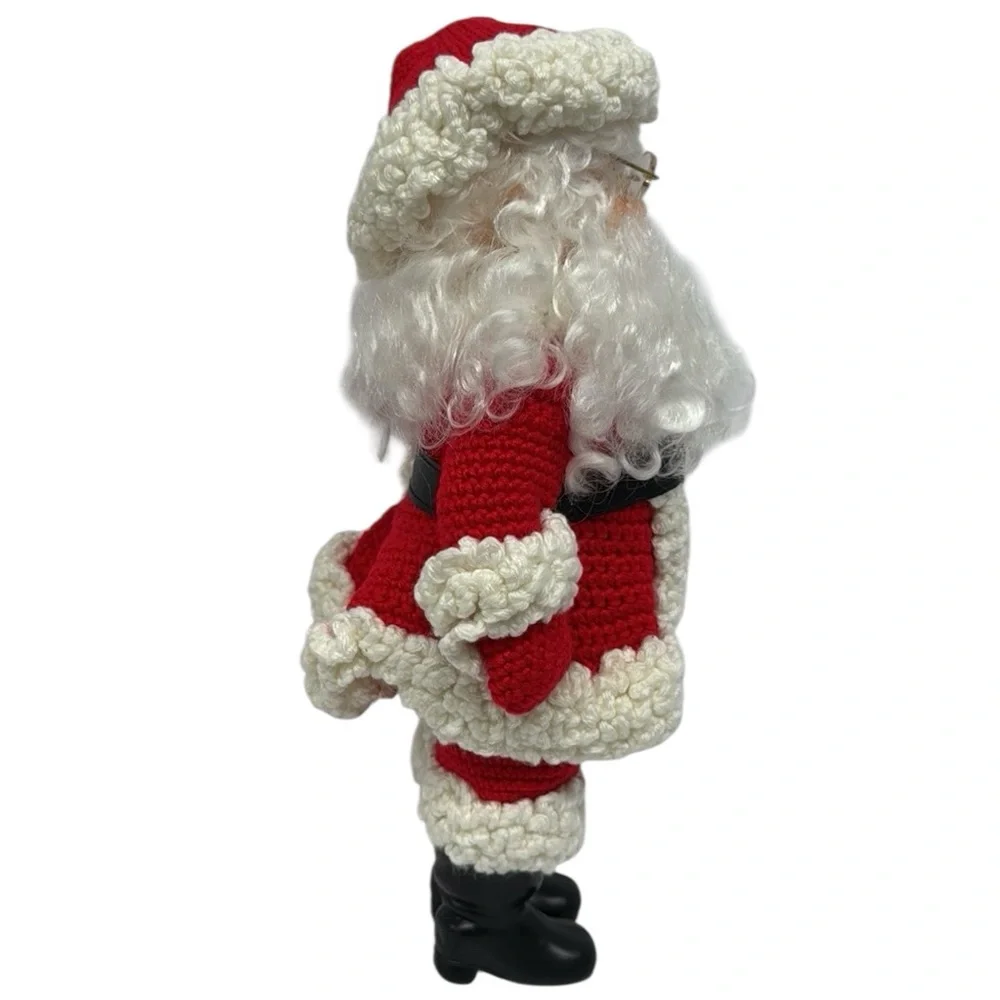 Vintage 1990 Billie Pepper Christmas SANTA CLAUS with Crochet Clothes Suit 14”